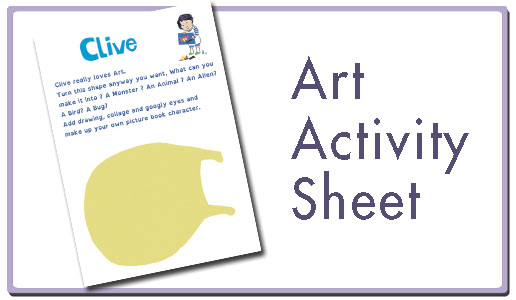 Art activity sheet button