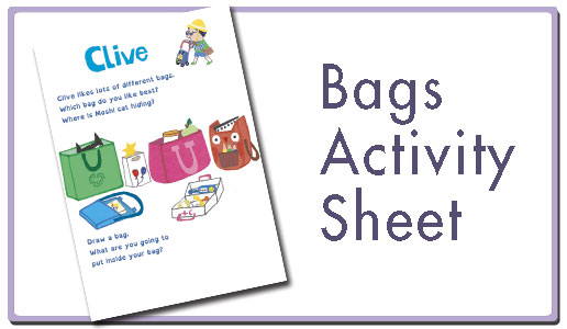 Bag activity sheet button